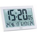 Horloge radio - pilotée - infactory - xl - blanc - température et humidité - réveil Horloge radio - pilotée - infactory - xl - blanc - température et humidité - réveil