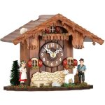 Horloge de table - marron - horloge avec mouvement  quartz et coucou