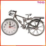 Horloge de v�lo - akozon - r�tro vintage - forme v�lo - r�veil de table silencieux - 22 cm