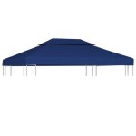 Hot?4482 toile supérieure de belvédère 2 niveaux 310 g - m² 4x3 m bleu haut de gamme Hot?4482 toile supérieure de belvédère 2 niveaux 310 g - m² 4x3 m bleu haut de gamme