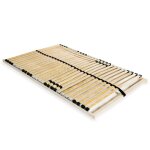 Hot?4799 sommier  lattes - cadre  lattes pour lit double avec 28 lattes 7 zones 140x200 cm haut de ...