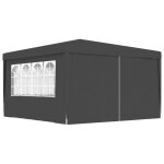 Hot?5853 tente de rception tonnelle de jardin et parois latrales 4x4 m anthracite 90 g - m haut de ...