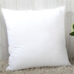 Oreiller - 60 x 60 cm - coton naturel - confort moelleux - lavable