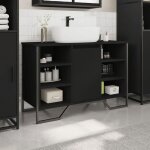 Hot sale * meuble - lavabo de salle de bain cabinet sous �vierjills meuble wc noir 91x35x60 cm - m238243 ...