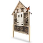 H�tel pour insectes - wildlife friend - xxl - toit m�tallique - 6 chambres - r�sistant aux intemp�ries ...