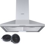 Hotte aspirante 60cm comfee hotte de cuisine - 320 m³ / h - 2 filtres à charbon - 3 vitesses - recyclage ... Hotte aspirante 60cm comfee hotte de cuisine - 320 m³ / h - 2 filtres à charbon - 3 vitesses - recyclage ...