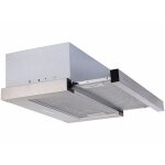 Hotte aspirante tiroir de cuisine encastrable dah - 110 350 m� / h - argent