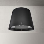 Hotte cuisine elica suspendue inox noir juno 50 cm - nouvelle version