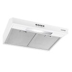 Hotte de cuisine sous meuble concept opp1250wh 50cm - ultra slim led filtre � graisse blanc - extraction ...