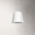 Hotte cuisine elica suspendue inox blanc juno 50 cm - nouvelle version