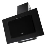 Hotte de cuisine verticale - maan - noir - d�bit dair 310 m� / h - 3 vitesses - �clairage led - commande ...