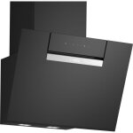Hotte dcor murale - incline verre - bosch ser4 - dwk67fn60 noir - home connect - l: 590 mm x p: 433 ...