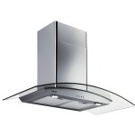 Brandt hotte dcorative murale aspirante inox largeur 90cm dbit dair 807m3 / h