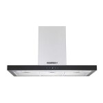 Hotte d�corative candy rhp90tx - blanc - 90 cm - 65 db - inox