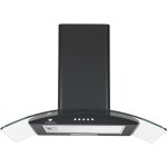 Hotte d�corative - continental edison - ceh60gb2 - classe a - 60 x 47 x 5084 cm - noir / verre