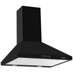 Hotte dcorative - glem - ghp645bk - 3 vitesses - 756 m3 / h - noir