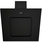 Beko hotte dcorative inclin aspirante noire largeur 60cm dbit dair 537m3 / h
