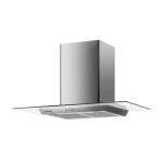 Beldeko - hotte decorative murale 90 cm - verre et inox - 200w - puissance dextraction 600 m3 / h Beldeko - hotte decorative murale 90 cm - verre et inox - 200w - puissance dextraction 600 m3 / h