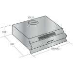 Hotte encastrable akpo - modèle standard 50 cm - éclairage ampoule 40w - filtre à graisses en aluminium ... Hotte encastrable akpo - modèle standard 50 cm - éclairage ampoule 40w - filtre à graisses en aluminium ...