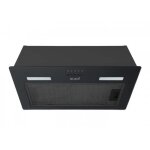 Hotte encastrable - groupe filtrant noir 52 cm - 335 m3 / h - evacuation ou recyclage - filtres  charbon ...