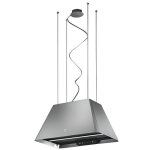 Hotte ilot - elica - ikona light ix / f / - recyclage - 560 m3 / h - acier inoxydable