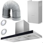 Hotte �lot inox - berdsen - 90 cm - �clairage led - 3 vitesses - filtre � graisse - installation �lot ...