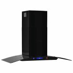 Hotte murale en acier inoxydable - wiens - 90 cm - 756 m� / h - noir - 3 vitesses - commandes tactiles ...