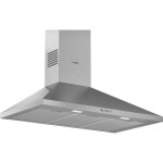 Hotte murale bosch dwp94bc50 l 90 cm - inox - evacuation / recyclage - classe c - 360 m3 air / h - 65 ...