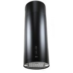 Hotte murale gurari gch v 380 36 bl prime hotte aspirante ronde 36 cm noire 1000m / h 4 vitesses cran ...
