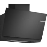 Hotte murale incline en verre bosch ser6 dwk81an60 noir - home connect