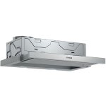 Hotte tiroir et escamotable bosch dfm064a53 - gris - 405 m3 / h - 4 vitesses - led