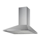 Hotte de cuisine dcorative inox 60cm - pyramide 338 m3 / h - evacuation ou recyclage