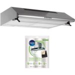 Glem hotte visire casquette aspirante inox largeur 60cm dbit dair 250m3 / h