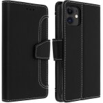 Housse - avizar - iphone 11 - tui folio portefeuille - co - cuir - noir - fonction support
