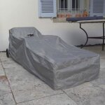 Housse bain de soleil - 200 x 75 x 60 / 30 cm - gris mastic Housse bain de soleil - 200 x 75 x 60 / 30 cm - gris mastic
