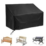 Housse de banc de jardin - anti - uv - r�sistant � la d�chirure - noir