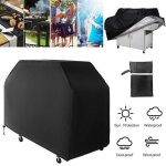 Housse de barbecue - protection tanche et anti - poussire - noir - 145x61x117cm