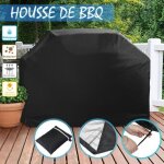 Housse de barbecue - bbq cover - noir - tissu 210d oxford - imperm�able - ajustement personnalis�