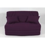 Housse bz 140x190 matelasse myrtille