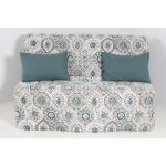 Housse bz 140x190 matelasse orientale beige