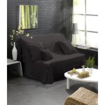 Housse bz - chocolat - 90x140 - 50% polyester - 50% coton - lavable à 30°c Housse bz - chocolat - 90x140 - 50% polyester - 50% coton - lavable à 30°c