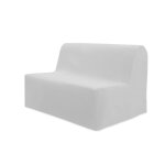 Housse bz - panama - gris - 140 x 200 cm - 100% coton