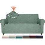 Housse canap 2 places - universelle - extensible - vert - protection chien