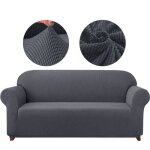 Housse de canap 3 places - super stretch - gris fonc( 185 - 235cm
