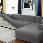 Housse de canap dangle extensible 2 + 3p avec accoudoirs et taies doreiller - housse forme l revtement ...