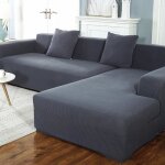 Housse de canap dangle extensible 2 pieces housse de canap lastique en forme de l couverture pour ...