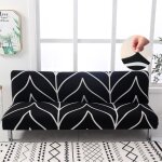 Housse de canap clic clac extensible 3 places - az king - noir - dhoussable - extensible - synthtique ...