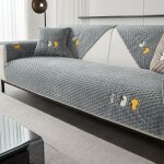 Housse de canap� couvre en forme de l d?angle housse de si�ge de canap� avec accoudoirs antid�rapant ...