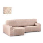 Housse de canap� dangle multi - �lastique accoudoir long angle � gauche roque e00 ivoire. composition ...
