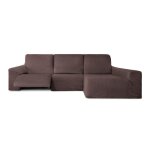 Housse de canap dangle relax multi - lastique accoudoir long angle  droit butn e07 brun